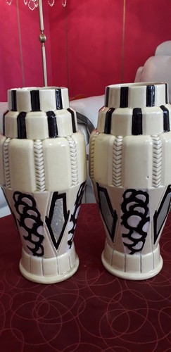 Paire vases art déco - déco, plus