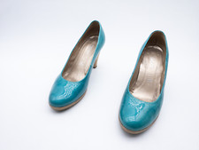 Gabor Escarpins Femmes Mocassins Talon Schuh Chaussure Bleu Taille 36 Eu Art