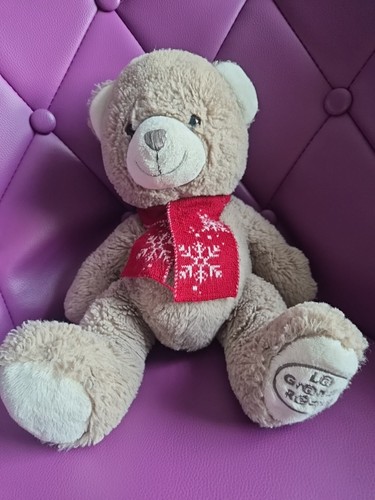 Peluche doudou ours gris - peluche,