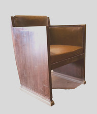 fauteuil art déco en acajou