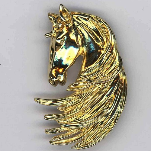 Horse head brooch height - , 5