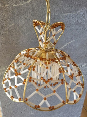 Joli lustre vintage doré - joli,