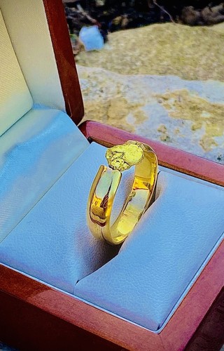Bague artisanale pépite - artisanale,