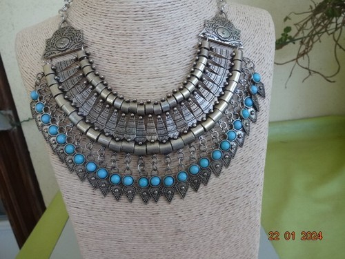 Collier ethnique large - ethnique,
