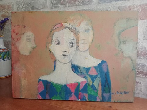 Tableau huile sur toile - huile,