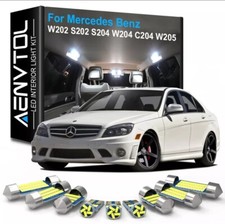 Pack Intérieur LED pour Mercedes Benz Classe C W204 Kit Ampoule Blanc 11 pièces