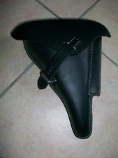 WW2 WWII - Reproduction Holster P08 Luger Allemand - Couleur Noire