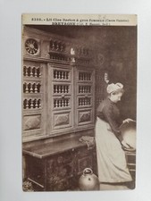 CPA - 29 - BRETAGNE - Lit Clos Breton à gros fuseaux.