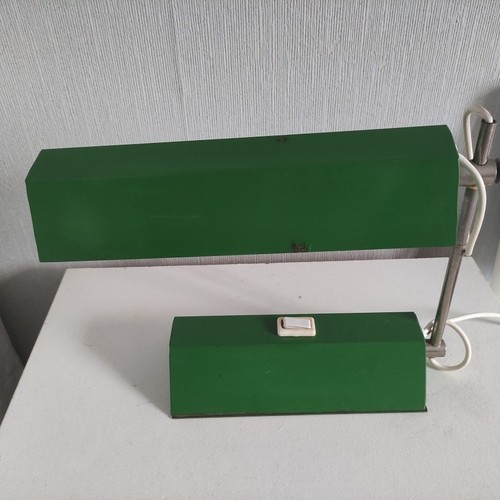 Lampe métal vert vintage - *lampe,