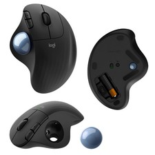 Logitech Ergo M575 Trackball - Comfort Thumb Control Programmable Buttons Black