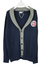Cardigan Nebulus Nevis Marine Homme XL Col Châle Boutonné Tricoté