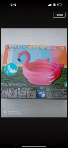 Piscine gonflable flamand - , rose