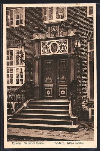 Carte postale tonder portail - postale, tonder,
