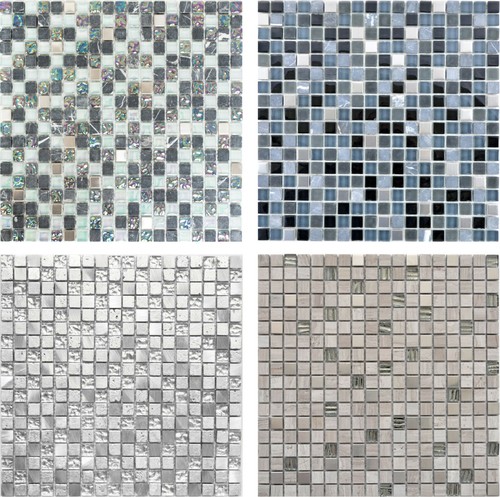 Acier inox mosaïque pâte - pâte, de