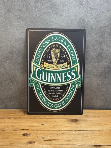 Plaque métal guinness 2540 - plaque,
