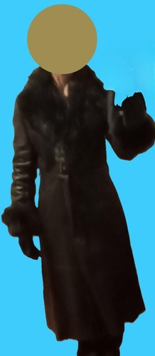 Manteau long cuir - manteau, et