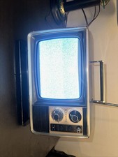 Vintage Zenith B&W Solid State Portable TV Television Working F1150Y1