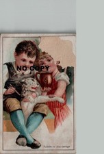 Chromo CARLIER-COPPENS - Children's Scene WILD CAT TOILET