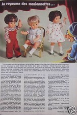 ADVERTISEMENT DOLLS MARIE-FRANÇOISE MICHEL ET JEAN-MICHEL KINGDOM OF PUPPETS