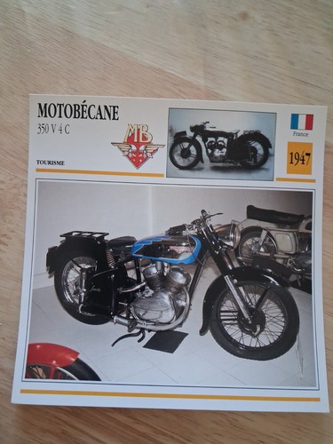 Motobécane 350 v4c 1947 - 350, fiche