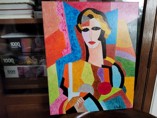 Tableau cubiste unique - unique, de