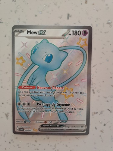 Carte pokémon mew shiny - carte,