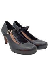 CLARKS Chaussure à talons carrés Dames Escarpins T EU 38 brun style décontracté