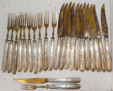 Couverts à dessert 19e argent