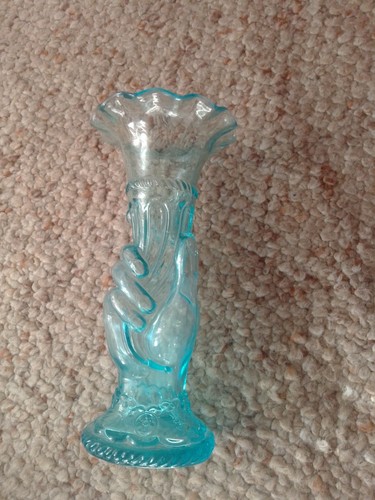 Joli vase bleu hauteur 21 - hauteur,