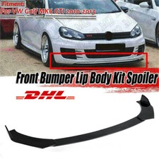 Pour  Golf MK6 GTI 10-13 Noir Brillant Spoiler Lèvre Lame Jupe Pare-Choc Avant