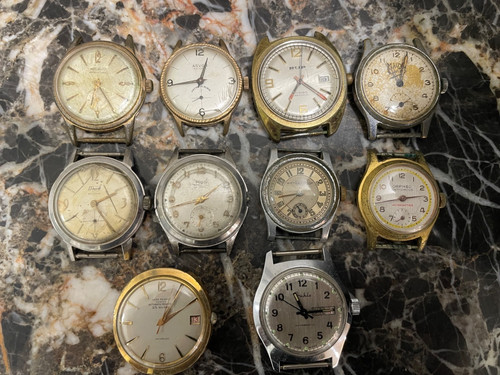 Lot montres anciennes - de, 10