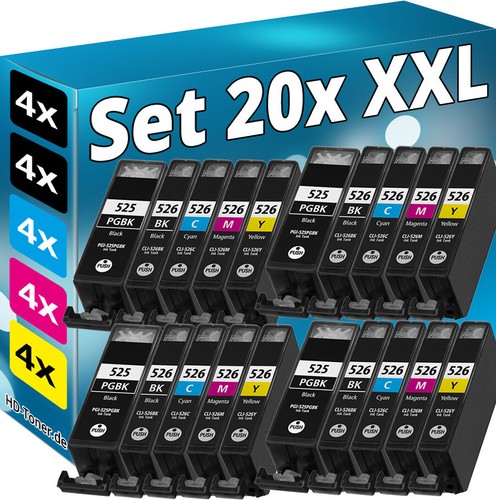 20x cartouches encre puce - 20x, d'encre