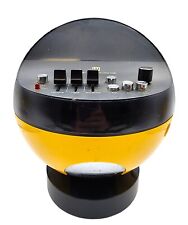 Rare Yellow Weltron Model 2002 Space Age Mod Retro AM/FM Stereo Radio Space Ball