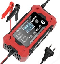 Chargeur De Batterie Intelligent 12V 6A Automatique LCD Voiture Auto Moto Camion
