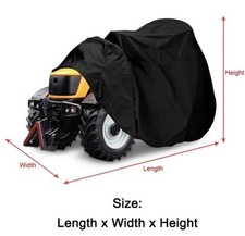 Bâche Anti-poussière Tracteur Tondeuse Gazon Protection Pluie Soleil 170x61x117