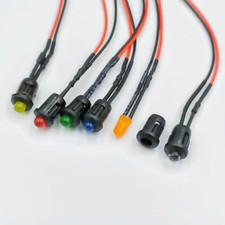 5mm LED Bulb Prewired Light Emitting Diode With 8mm Light Cover 3V6V12V24V -380V