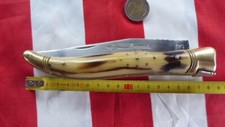 GRAND ET RARE COUTEAU LAGUIOLE DAVID L ARBALETE 18 CM FERME 32.5 CM OUVERT