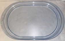 Tupperware #2015 ice Blue Acrylic Preludio Oval Serving Tray multiples