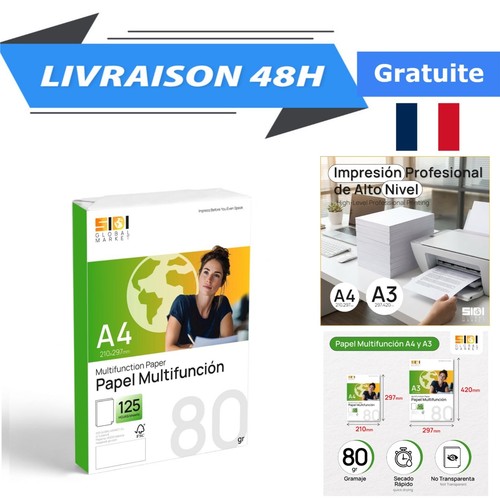 Papier 80g ramette 125 - papier,