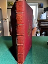 LIBRARY GLOBE ATLAS 1892 - 37 MAPS  IN ORIGINAL COL GALL & INGLIS