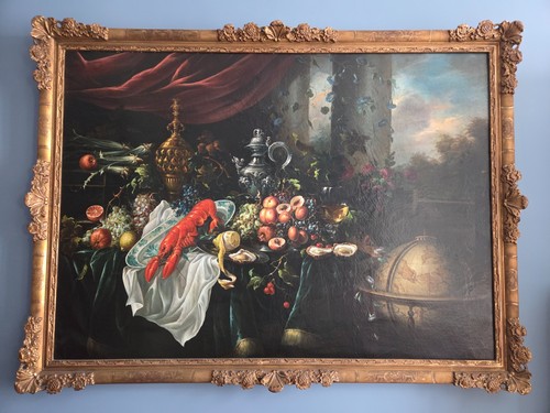 Grand tableau nature morte - , au