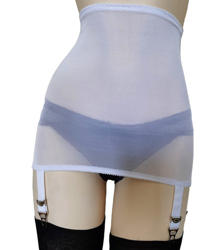 Porte jarretelles blanc