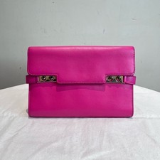 Delvaux Pink Leather Envelope