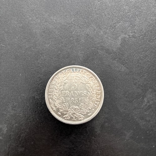 Pièce francs argent 1851 - francs,