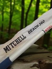 Vintage canne à pêche Mitchell Beach 360 ancienne neuve stock magasin collection