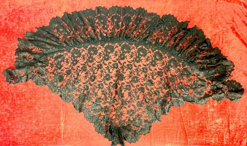 Mantille coton avec dentelle - avec,