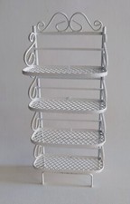 étagère en fer blanc miniature, maison de poupée, vitrine, meuble boulangerie M2
