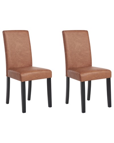 Chaise cuir marron pieds - chaise,