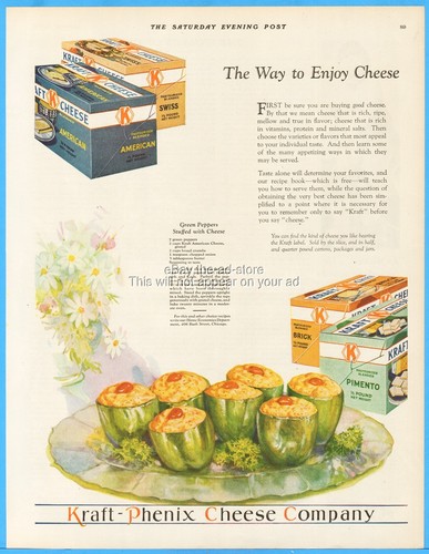 1928 kraft phenix cheese - kraft,