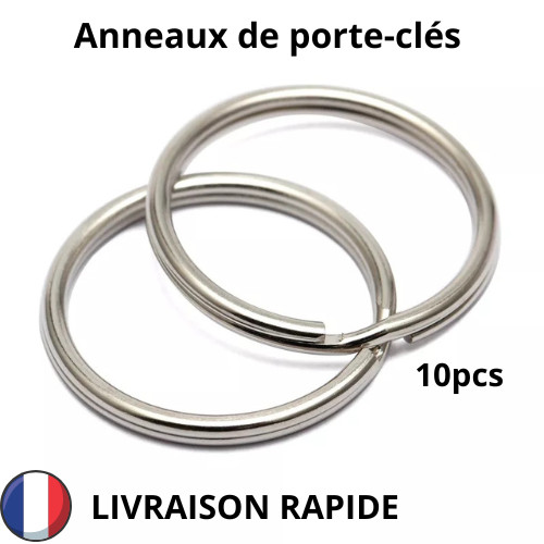 Anneaux porte clés pièces - anneaux, 10
